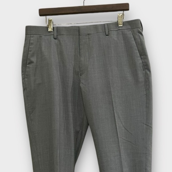 J. Crew Slim Fit Ludlow Suit Pant in Italian Wool Geyser Gray Size 35 x 32 New - Picture 5 of 11